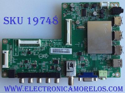 MAIN / INSIGNIA / TXDCB01K017 / 715G5829-M01-000-004K / (T)TXDCB01K0170002 / 2362063M / PANEL TPT390J1 -HVN01 REV:000J / MODELO NS-39E400NA14