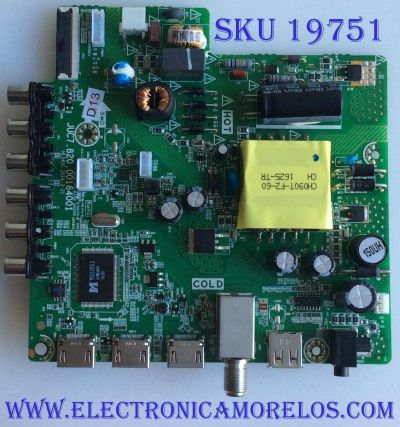 MAIN / FUENTE / (COMBO) / HITACHI / 999U6HY / JUC7.820.00164001 / PANEL C400 F16-E11-S G82 / MODELO 40A3