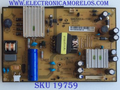 FUENTE DE PODER / JVC / SHG3201A-1116H / DLBB350 / MODELO LT-32DE74