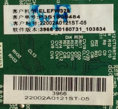 MAIN / FUENTE / (COMBO) / ELEMENT / H15081448 / TP.MS3393T.PB758 / 22002A0121ST-05 / PANEL BOEI320WX1-01 / MODELO ELEFW328 - Imagen 2