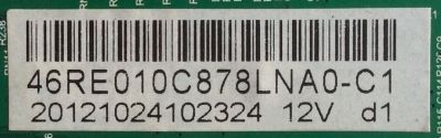 MAIN / RCA /  46RE010C878LNA0-C1 / T.RSC8.78 / RE010C878LNA0 / PANEL LSC460HJ02-QYE / MODELO  LED46C45RQ - Imagen 3