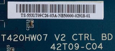 T-CON / INSIGNIA / 55.31T09.C26 / T420HW07 V2 / PANEL T420HW07 V.2 / MODELOS NS-32L550A11 / 32LB45RQ / L32S504 - Imagen 2