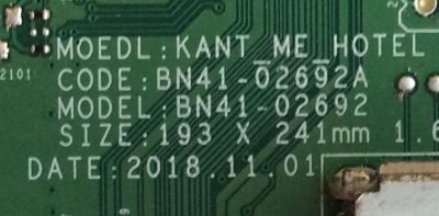 MAIN / SAMSUNG / BN94-13119L / BN97-14672P / BN41-02692A / MODELO HG43NJ678UFXZA - Imagen 3