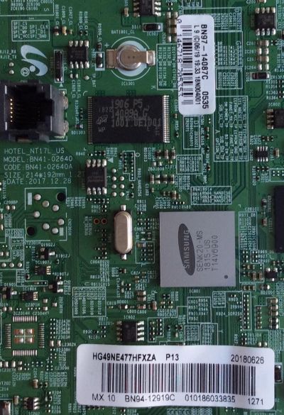 MAIN / SAMSUNG / BN94-12919C / BN97-14087C / BN41-02640A / MODELO HG49NE477HFXZA - Imagen 2