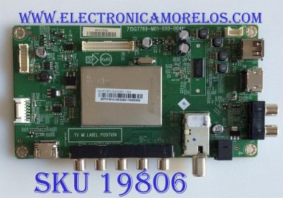MAIN / VIZIO / 756TXFCB01K0200 / 715G7769-M01-000-004N / (Q)XFCB01K020030Q / PANEL TPT315B5-WHBN0.K / MODELO D32HN-D1