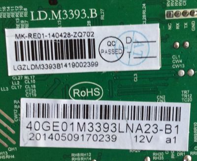 MAIN / RCA / 40GE01M3393LNA23-B1 / LD.M3393.B / MODELO 32" - Imagen 2