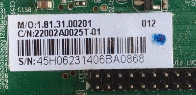 MAIN / INSIGNIA / 22002A0025T / CV3393BH-G / 45H0623 / PANEL BOEI320WX1 / MODELO NS-32D312NA15 - Imagen 2