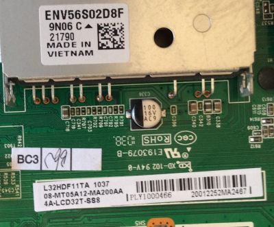 MAIN  TCL / 08-MT05A12-MA200AA / 4A-LCD32T / L32HDT11TA / 40-5305AJ-MAC2XG / MODELOS L32HDF11TATCAA / L32HDF11TATKAA - Imagen 2