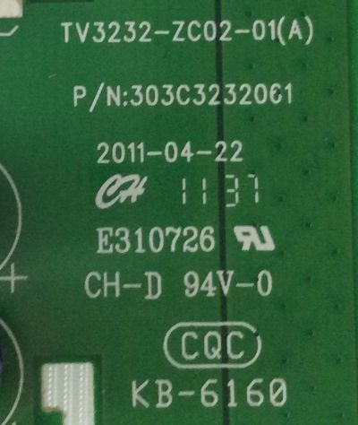 LED DRIVER / WESTINGHOUSE / 303C3232061 / TV3232-ZC02-01(A) / PANEL T315XW04 V.8 / MODELO LD-3240 - Imagen 2