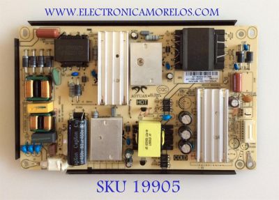 FUENTE DE PODER PARA TV ELEMENT / NUMERO DE PARTE AY118D-3SF05 / 34021486 / 34022295 / 3BS00809 / PANEL LC546PU2L02 / MODELOS SC-50UK700N / E4SW5518 / E4SFT5517