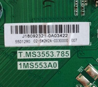 MAIN HITACHI / 02-SW2H2A-C030000 / J18092321 / T.MS3553.785 / 1MS553A0 / 55D1290 / PANEL LVF550CSDX / MODELO 55E31  - Imagen 2