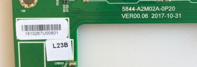 MAIN / FUENTE (COMBO)/ SKYWORTH / 1810267U / 5844-A2M02A-0P20 / 06C34JQ7A1205A4 / SJX-QCJX8-3 / E239218 / PANEL V400HJ6-PE1 REV.C3 / MODELO 40E2  - Imagen 2