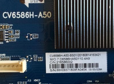 MAIN / FUENTE (COMBO) / RCA / RNSMU5536-B-MAIN-V1 / W450N5004 / CV6586H-A50 / 7.D6586HA50110.4AB / 216586002 / PANEL LK550RA1A08 / MODELO RNSMU5536-B - Imagen 2