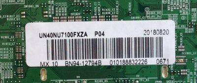 MAIN ORIGINAL PARA TV SAMSUNG / NUMERO DE PARTE BN94-12794B / BN41-02635A / BN97-13980B  / BN9412794B / PANEL CY-NN040HGLV4H / DISPLAY LSF400FN05-L05 / BN96-39233A / MODELO UN40NU7100FXZA / UN40NU7100FXZA FA01 / UN40NU7200FXZA - Imagen 2