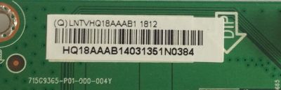 LED DRIVER / LNTVHQ18AAAB1 / 715G9365-P01-000-004Y / (Q)LNTVHQ18AAAB1 / PANEL TPT430U3 -QVN03.U REV.S0B0J / MODELOS E43-F1 LTMWWTMU / E43-F1 LTTWWTKU / E43-F1 LTMWWTLU - Imagen 2