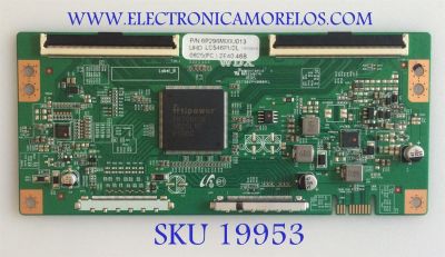 T-CON PARA TV ELEMENT / NUMERO DE PARTE 6P296M00U013 / H57302PN080A1 / LC546PU2L / MODELOS  E4SFT5517 A9L2M / E4SFT5517 H8D1H / E4STA5517 H8L1M / WE55UN4108 / RNSMU5536-B