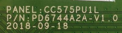 T-CON / RCA / PD6744A2A-V1.0 / CC575PU1L / PD6744A2A-V1.0 / PANEL LK550RA1A08 / MODELO RNSMU5036-B - Imagen 2