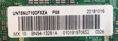 MAIN / SAMSUNG / BN94-13281A / BN41-02635B / BN97-14779E / PANEL CY-NN075FGLV1H / MODELO UN75NU710DFXZA  FA02  - Imagen 2