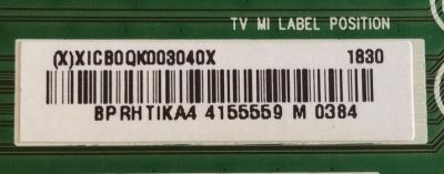 MAIN / VIZIO / XICB0QK003 / 756XICB0QK003 / 715G9370-M02-B00-005K / (X)XICB0QK003040X / S1807006530 / E243951 / PANEL T650QVF09.0  XXXXX / MODELO PQ65-F1 LTMAXRKU - Imagen 3
