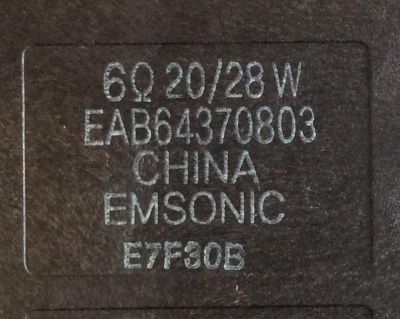 ALTAVOCES PARA TV / LG / EAB64370803 / MGJ639816 / MCK69307102 / A0600101 / PANEL LC650EQF   (DK)(M1) / MODELO 65SJ850A-UC - Imagen 2