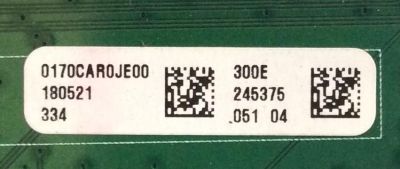 MAIN PARA TV VIZIO / NUMERO DE PARTE 0170CAR0JE0 / 1P-017C500-4011 / 1P-017CC00-4011 / A8388112A / 0170CAR0JE00 300 / PANEL SD600DUA-1 / MODELO D60-F3 / D60-F3 LFTRXBKU - Imagen 2