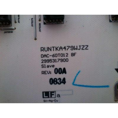 BACKLIGHT INVERSOR / SHARP RUNTKA479WJZZ / 2995317900 / DAC-60T012 BF / MODELO LC-52D65U - Imagen 2