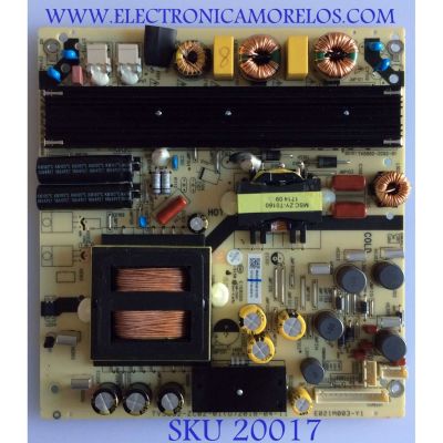 FUENTE DE PODER / JVC / 1010235748 / E021M003-Y1 / TV5502-ZC02-01(0) / PANEL LSC650FF05-W / MODELO LT65MA875