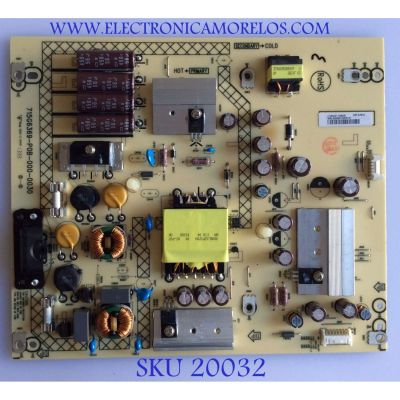 FUENTE DE PODER / SHARP / DU311XAE9 / 715G6369-P0B-000-0030 / MODELO LC-39LE351U