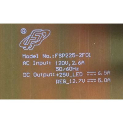 FUENTE DE PODER / VIZIO 056.04225.G041 / 05604225G041 / FSP225-2F01 / MODELOS E75-F2 LWZ2WWMU / E75-F2 LWZJWWMU  - Imagen 2