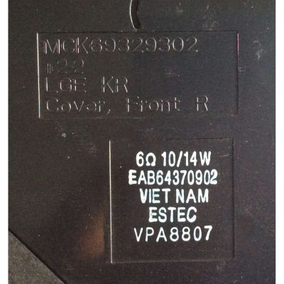 BOCINAS PARA TV / LG EAB64370902 / EAB64370901 / MCK69329302 / MCK69329301 / MCK69311602 / MCK69311601 / VPA8807 / VPA8809 / MODELO 86UK6570PUB - Imagen 2