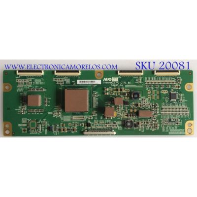 T-CON / SCEPTRE / 55.46T02.023 / T460HW02 V0 / 06A83-1A / PANEL T460HW02 V1 / MODELO X46BV-FULLHD