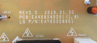 FUENTE DE PODER / LG / EAY65228801 / EAX68249201(1.8) / LGP50T-19U1 / MODELO 50UM7300AUE.BUSJLJM - Imagen 3