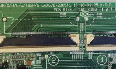 MAIN PARA TV LG / NUM DE PARTE EBU64868101 / EBU64868102 / 64868101 / EAX67872805 / EAX67872805 / 87398601 / PANEL'S NC430DGG ABGX1 / DISPLAY HV430QUB-N4E / NC430DGG-ABGP1 / MODELOS 43UK6090PUA / 43UK6200PUA / 43UK6090PUA.AUSTLJM / 43UK6200PUA.BUSTLJM - Imagen 3