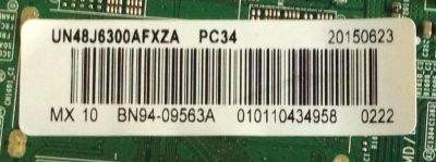 MAIN/SAMSUNG/BN94-09563A/BN41-02353B/BN97-09531X/PANEL CY-GH048CSLV7H/MODELO UN48J6300AFXZA - Imagen 3