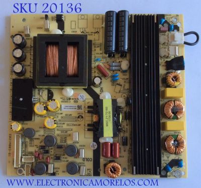 FUENTE DE PODER / JVC / 1010165465 / TV5502-ZC02-01 / E021M003-Q1 / PANEL LSC650FM04 / MODELO LT.65MA875