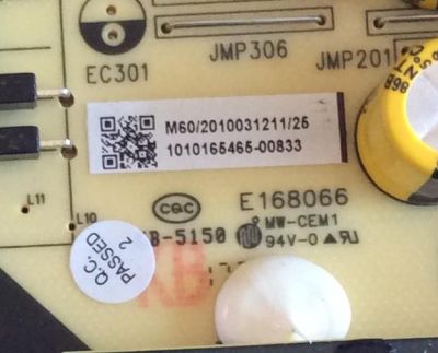 FUENTE DE PODER / JVC / 1010165465 / TV5502-ZC02-01 / E021M003-Q1 / PANEL LSC650FM04 / MODELO LT.65MA875 - Imagen 3