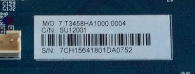 MAIN / RCA / RTU7575 / CV3458H-A / 7.T3458HA1000.0004 / 7CH1564 / 20180103150152 / PANEL LK750RP1A00 / MODELO RTU7575 - Imagen 2