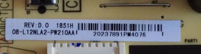 FUENTE DE PODER PARA TV TCL / NUMERO DE PARTE 08-L12NLA2-PW210AA / CCP-508 / E56334 / 291604 / PANEL LVU430NDEL / MODELOS 40S325 / 40S330 / 43S421 / 43S425 / 43S423 / 40S325LAAA / 43S421LEAA / 40S325LACA / 43S421TEAA - Imagen 3