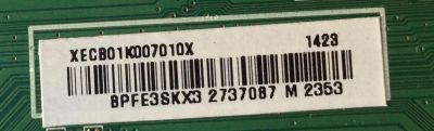 MAIN / SHARP / 756XECB01K0070 / 715G6840-M0D-000-004T / XECB01K007010X / PANEL TPT315B5 -HVN05 REV:S520D / MODELO LC-32LB261U - Imagen 2