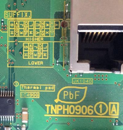 MAIN / PANASONIC / TXN/A1NAUUS / TNPH0906AC / TNPH0906 / PANEL VVX37F101G00 / MODELO TC-L37E3 / ( NOTA IMPORTANTE FAVOR DE CHECAR SUFFIX ) - Imagen 2