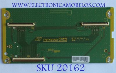 T-CON INTERFASE  PANASONIC / TNPA5392TC / TNPA5392 / PANEL VVX37F101G00 / MODELO TC-L37E3 