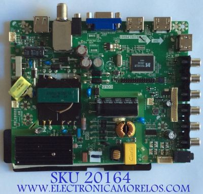 MAIN / FUENTE / (COMBO) / WESTINGHOUSE / B14010542 / TP.MS3393.PB851 / PANEL V400HJ6-PE1 / MODELO DWM40F1Y1