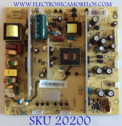 FUENTE DE PODER PARA TV RCA / NUMERO DE PARTE RE46ZN1320 / ER950 / KB-5150 / WP1211057 / E3-95002012-ER / PANEL LSC550HW02-QYE / MODELO LED55C55R120Q