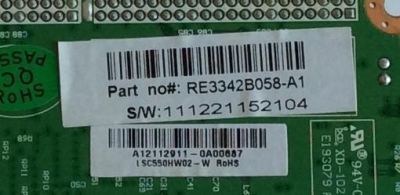 DRIVER RCA / RE3342B058-A1 / PL.MS6M30.1B-1 11375 / A12112911 / 111221152104 / PANEL LSC550HVV02-QYE / MODELO LED55C55R120Q - Imagen 2