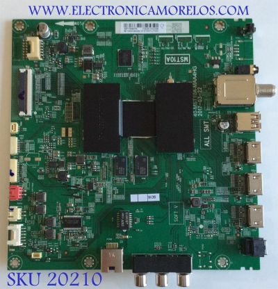 MAIN / HITACHI / X490248 / 40-MST10A-MAA4HG / V8-ST10K01-LFV001 / M8-T10NA04-MA200AA / PANEL LVU430LGDX  E1  V17 / MODELO 43R80 