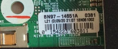 MAIN / SAMSUNG / BN94-13194A / BN97-14651A / PANEL CYKN055FGLV1H / MODELO UN55LS03NAFXZA FA01 / ULS03NU - Imagen 2