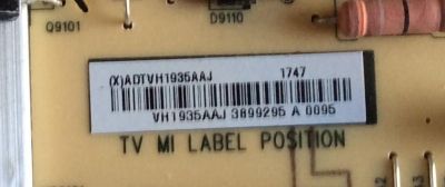 FUENTE DE PODER / VIZIO / ADTVH1935AAJ / 715G7732-P01-004-003M / (X)ADTVH1935AAJ / PANEL TPT550U2 -EQLSKA.G REV:S5D / MODELO P55-E1 LTM7WMNT - Imagen 3