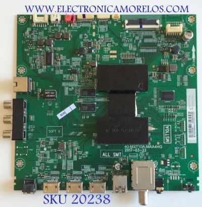 MAIN HITACHI M8-T10NA12-MA200AA  / X490277 / 40-MST10A-MAA4HG / V8-ST10K01-LF1V001 / M8-T10NA12-MA200AA / PANEL LVU650LGDX E1 V41 / MODELO 65R80