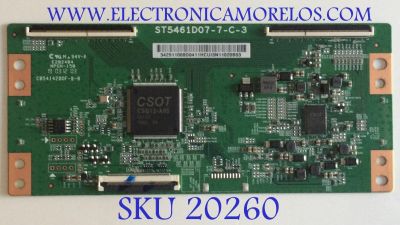 T-CON PARA TV TCL / NUMERO DE PARTE 342911008D / ST5461D07-7-C-3 / 34.29110.08D / 342911008D0411 / C054142D0F / DISPLAY ST5461D07-7 VER.2.1 / MODELOS 55LF711U20 / TF-55A810U21 / NS-55DF710NA19 / 55R613 / HKP55UHD9 / PLE-55S09UHD / 55EVLS4