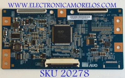 T-CON SAMSUNG / BN81-06510A / T370HW05 V7 CTRL BD / 55.46T09.C15 / 5546T09C15 / 37T07-C07 / PANEL'S T460HW08 V.7 XXXXG  / LD460CGB-A2 / MODELO UN46D6003SFXZA AN02